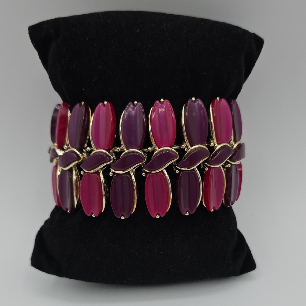 Elegant Purple and Pink Bracelet